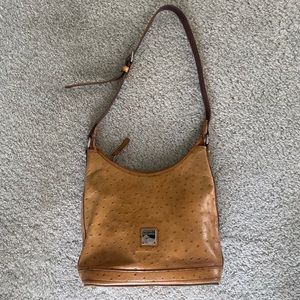Dooney & Bourke tan ostrich leather should bag